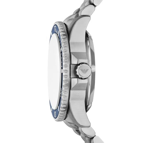 Emporio Armani Sea Explorer Silver Automatic Stainless Steel Watch AR60090