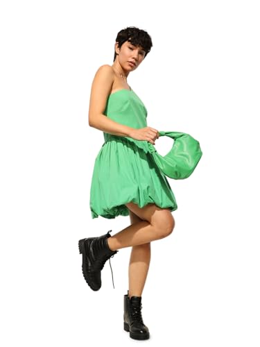 ONLY Women's Fit and Flare Green Dress