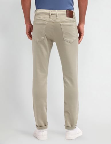 Arrow Sports Men's Fitted Jeans (ASAIJN2817_Sand