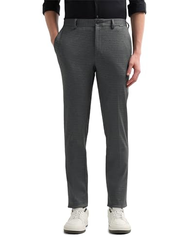 Super Slim Fit Textured Trousers