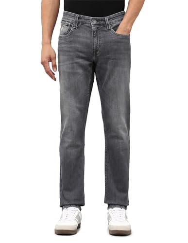 U.S. Polo Assn. Denim Co. Men's Brandon Slim Tapered Fit Grey Jeans (UDJEN1823_Grey_40)