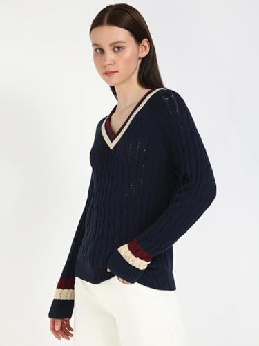 Regular Fit Cotton V-Neck Sweater