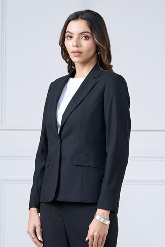 Annabelle by Pantaloons Womens Blazer_SS26WWANOWR00016M54A165_Jet Black_L