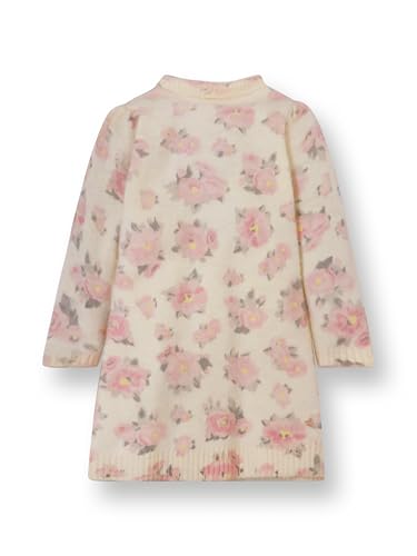 Cherry Crumble Mullti Color Allover Print Full Sleeve Highneck A-LINE Winter Sweater Dress for Girls Multicolour