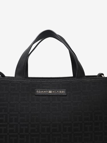 Logo Black Polyester Sling Bag