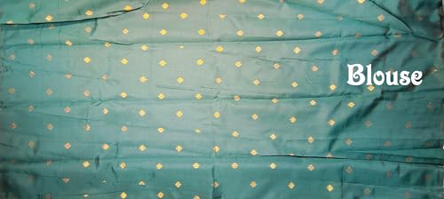 SREE KUMARAN Women's Kanchipuram Silk Pure Pattu Sarees With Blouse (VSK110-3)