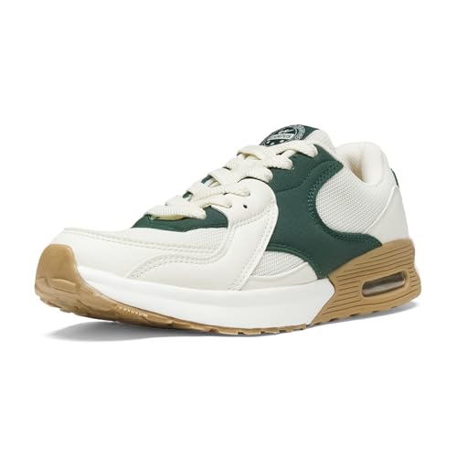 Campus Men's Starship Off WHT/D.GRN Sneakers - 9UK/India 1 Pair