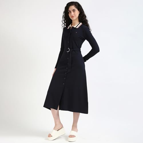 Tommy Hilfiger Womens Blue Color Dress (XS)