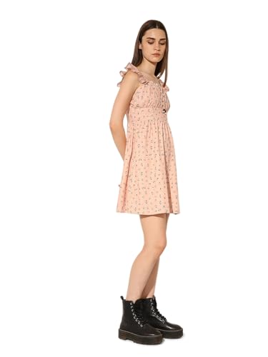 ONLY Women's Fit and Flare Pink Dress