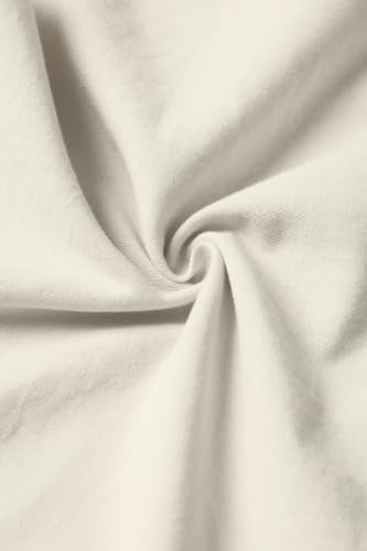 The Souled Store: Ivory Heart Women and Girls Full Length Spread Collar Solid Cotton Oversized Drop Shoulder Breathable Streetwear Lightweight Everyday Shirt