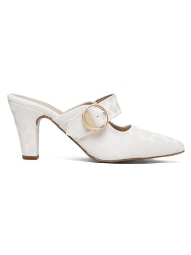 Flat n Heels Womens White Pumps FnH 2784-WHT