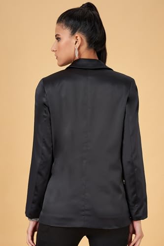 Annabelle by Pantaloons Women's Classic Regular Blazer Black