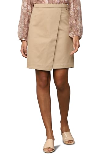 Allen Solly Polyester Blend Western Skirt Beige - SaumyasStore
