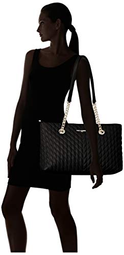 Karl Lagerfeld Paris Karolina Tote Bag, Blck/Silver, One Size