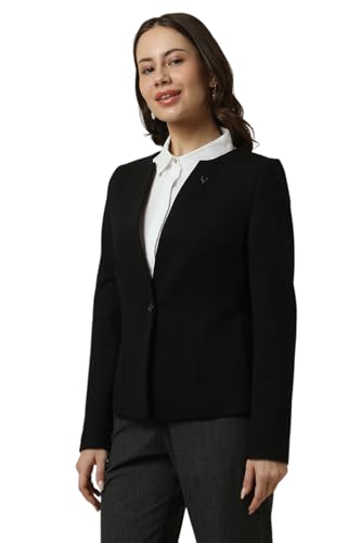 Allen Solly Women's Blazer (AHBZARGH078074_Black