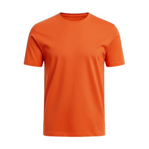 Khakey Men’s Cotton T-Shirt Pack of 4 | Round Neck Half Sleeve Plain T Shirt for Men | 100% Pure Cotton Regular Fit Casual Wear | Bio Wash
