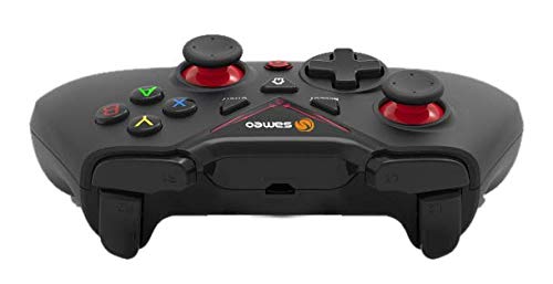SAMEO SG17 2.4G 32 Bit Wireless Gaming Controller | Dual Vibration and Auto Fire functions | 3D Gamepad for Xbox Series/ PS3/ PC/Android | Supports Windows XP/7/8/10 (Black)