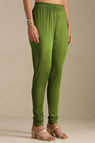 Soch Women's Viscose Blend Floor Length Gown (OWS5CD21813_Green