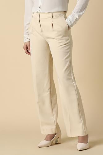 Allen Solly Womens Trousers Beige