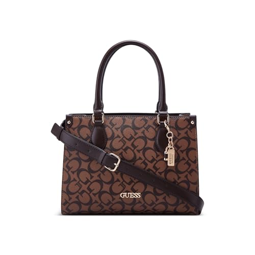 GUESS Women's Brown Printed Tote| Ladies Purse Handbags | Gift For Ladies