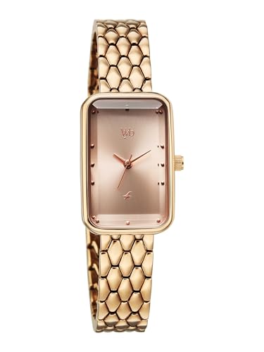 Fastrack Vyb Aurora with Quartz Analog Rose Gold Dial Rose Gold Alloy Strap Watch for Girls - FV60128WM02W