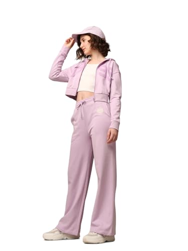 ONLY Women Regular Fit High-Rise Pink Pants