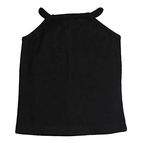 Hopscotch Girls Cotton Solid T-shirt and Skirt Set In Black Color For Ages 12-24 Months (JIG-3082397)