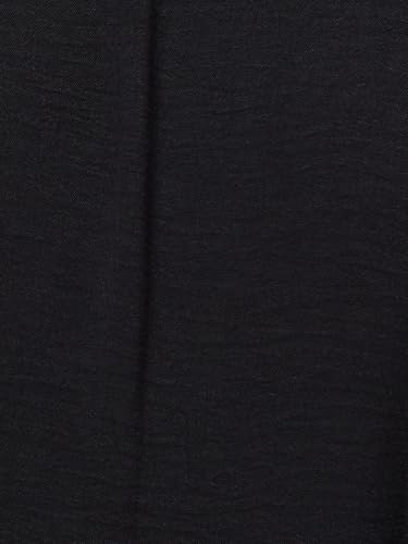 Max Women's Cotton Blend A-Line Midi Dress (SR3601_Black