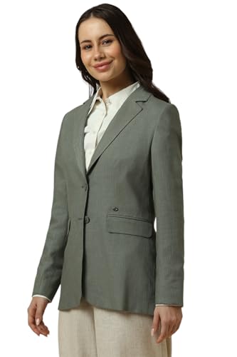Allen Solly Women's Blazer (AHBZARGH399136_Olive
