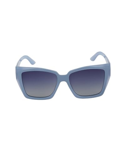 Carlton London Blue Toned with Polarised Lens Oversized Sunglass for women