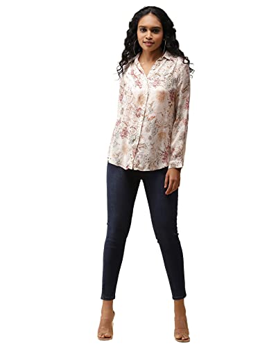 Label RITU KUMAR Ecru Floral Printed Shirt
