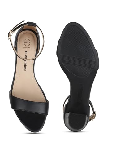 Hush Puppies Block Heel Sandals - Black (6Uk)