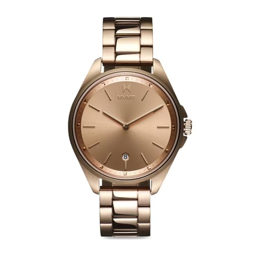 MVMT Women's Analog Rose Gold Dial Rose Gold Band Stainless Steel Watch