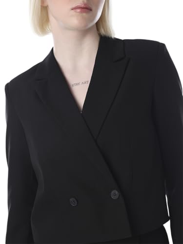 ONLY Women's Solid Tailored Fit Black Blazer