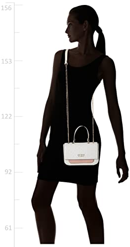 Gelber Mini Foldover Crossbody, White Patent, One Size