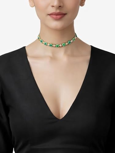 Thevasa Women's Taffeta Deep V Blouse (Taffeta Black, 44)