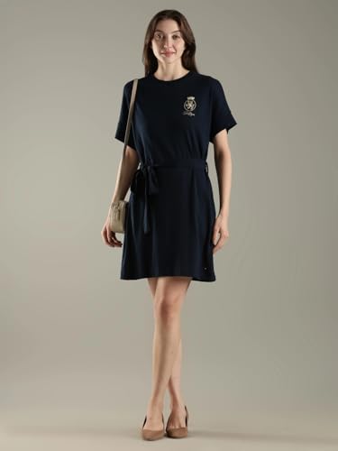 Cotton Crew Neck T-Shirt Dress