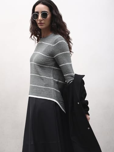 VERO MODA Women's Acrylic Round Neck Sweater