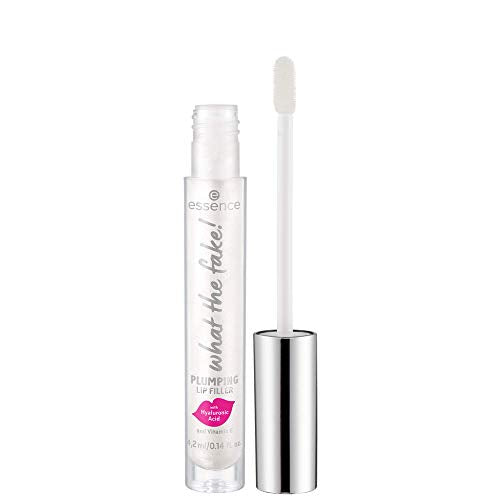 essence What the Fake! Plumping Lip Filler | Lip Gloss for Full, Voluminous Lips | Translucent Pearly Finish | Vegan & Cruelty Free, Gluten Free, Paraben Free