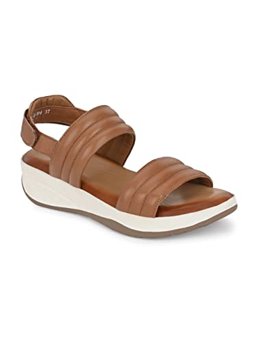 Delize Comfort Leather - Tan women leather sandals-39