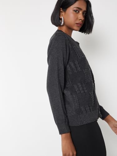 Max Women Knit Cardigan (Grey_L)
