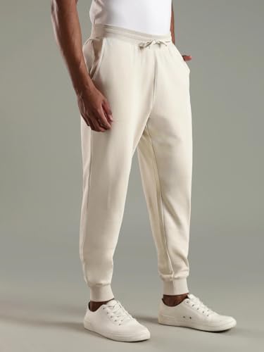 Tommy Hilfiger Regular Fit Solid Mid Rise Jogger Beige