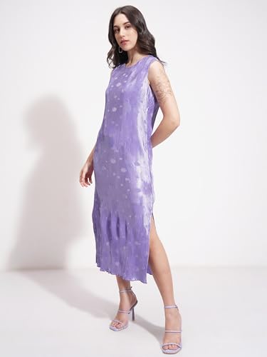 Tokyo Talkies Women Round Neck Casual FIT TTJ6012624 Violet XL