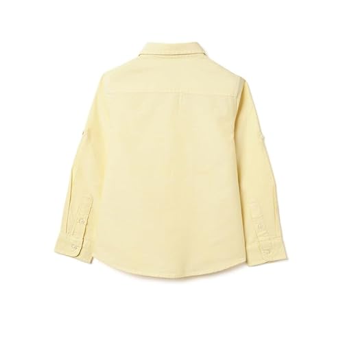 United Colors of Benetton Regular Fit Regular Collar Solid Shirt Yellow