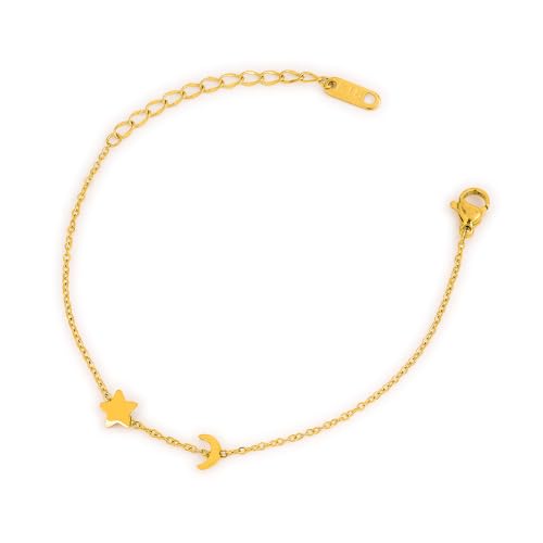 PALMONAS Star Moon Bracelet for Women - Gift for Girls & Women | Waterproof & Anti-Tarnish Bracelet