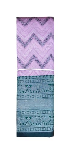 SREE KUMARAN Women's Kanchipuram Kubera Silk Pure Pattu Sarees With Blouse (VSK303-7), Blue
