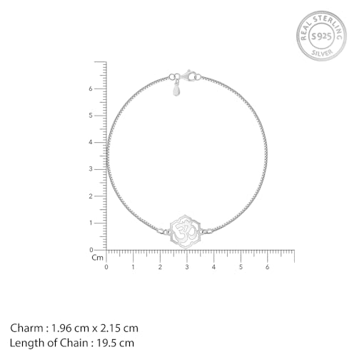 GIVA 925 Silver Oṃkāra Bracelet Rakhi| Raksha Bandhan Rakhi for Men| With Certificate of Authenticity and 925 Stamp