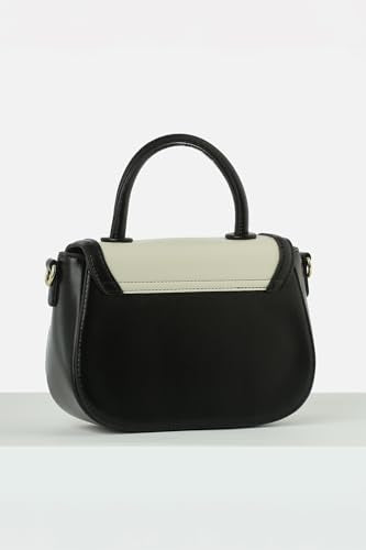 Van Heusen Women Satchel Bag |Smart & Stylish Bag | Crossbody Detachable Strap, Green