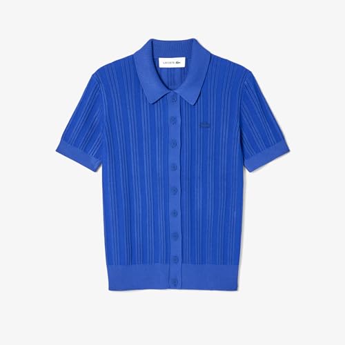 Lacoste Women's Polyester Blend Modern Sweaters (AF4142C4X_Blue-C4X_36)