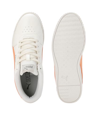 Puma Womens Propella Warm White-Smokey Gray-Clementine Sneaker - 8 UK (39584404)